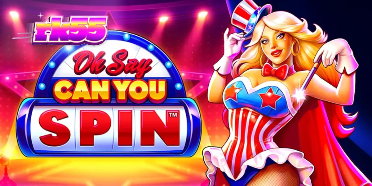 Tampilan visual slot Oh Say Can You Spin dengan tema patriotik